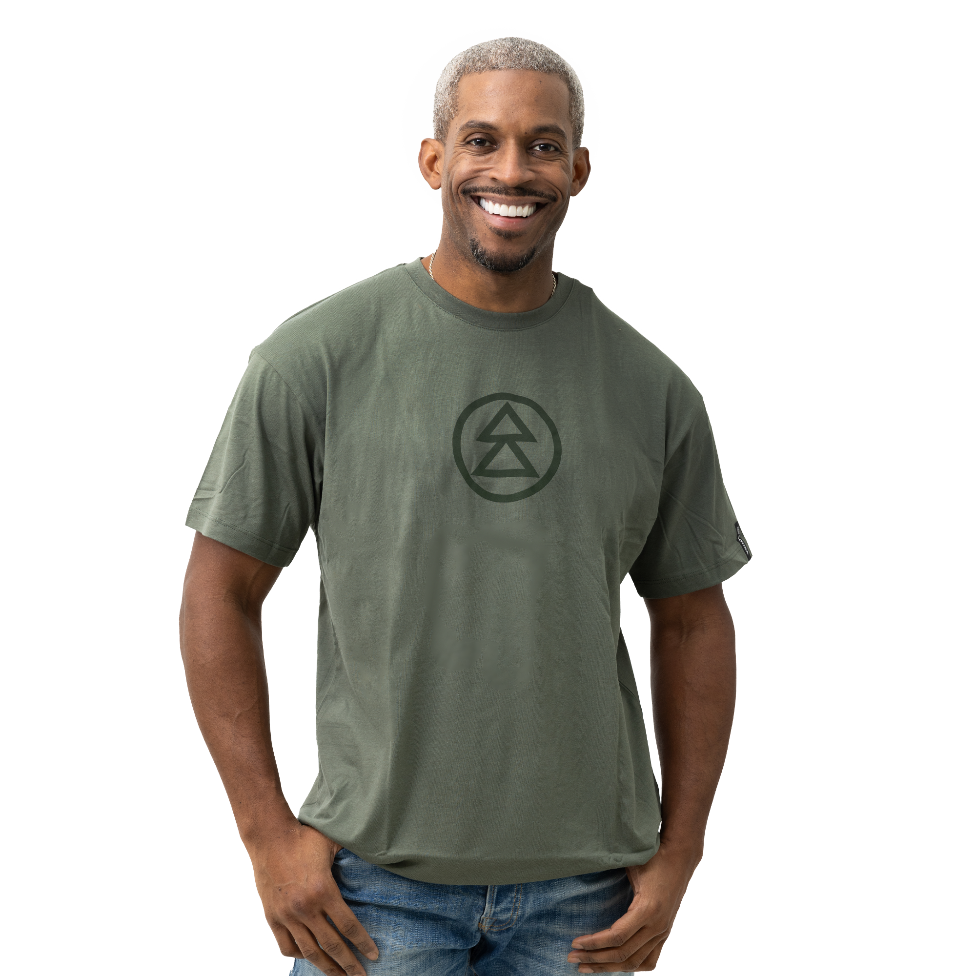 grön södratshirt med grön logga