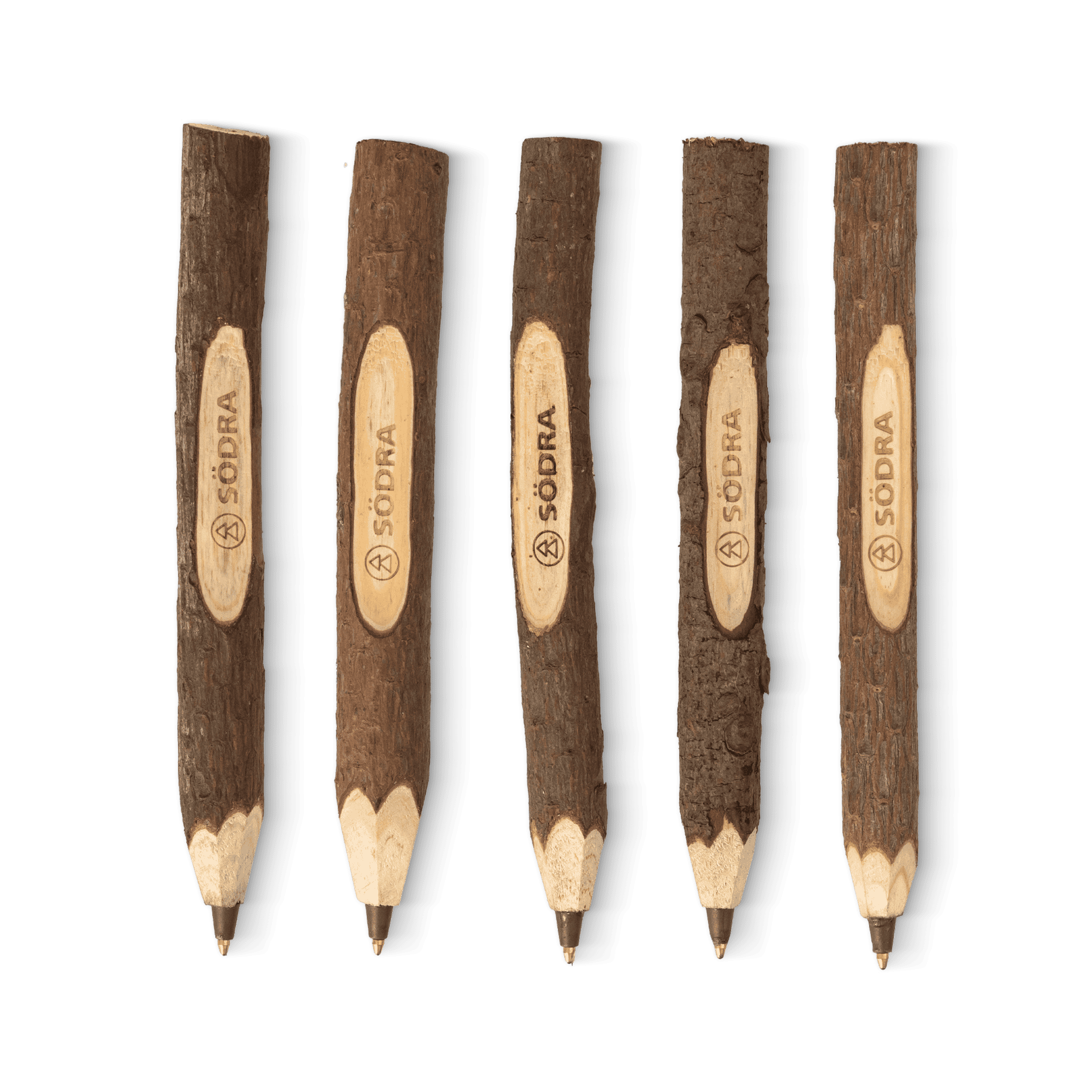 träpenna med södra logga