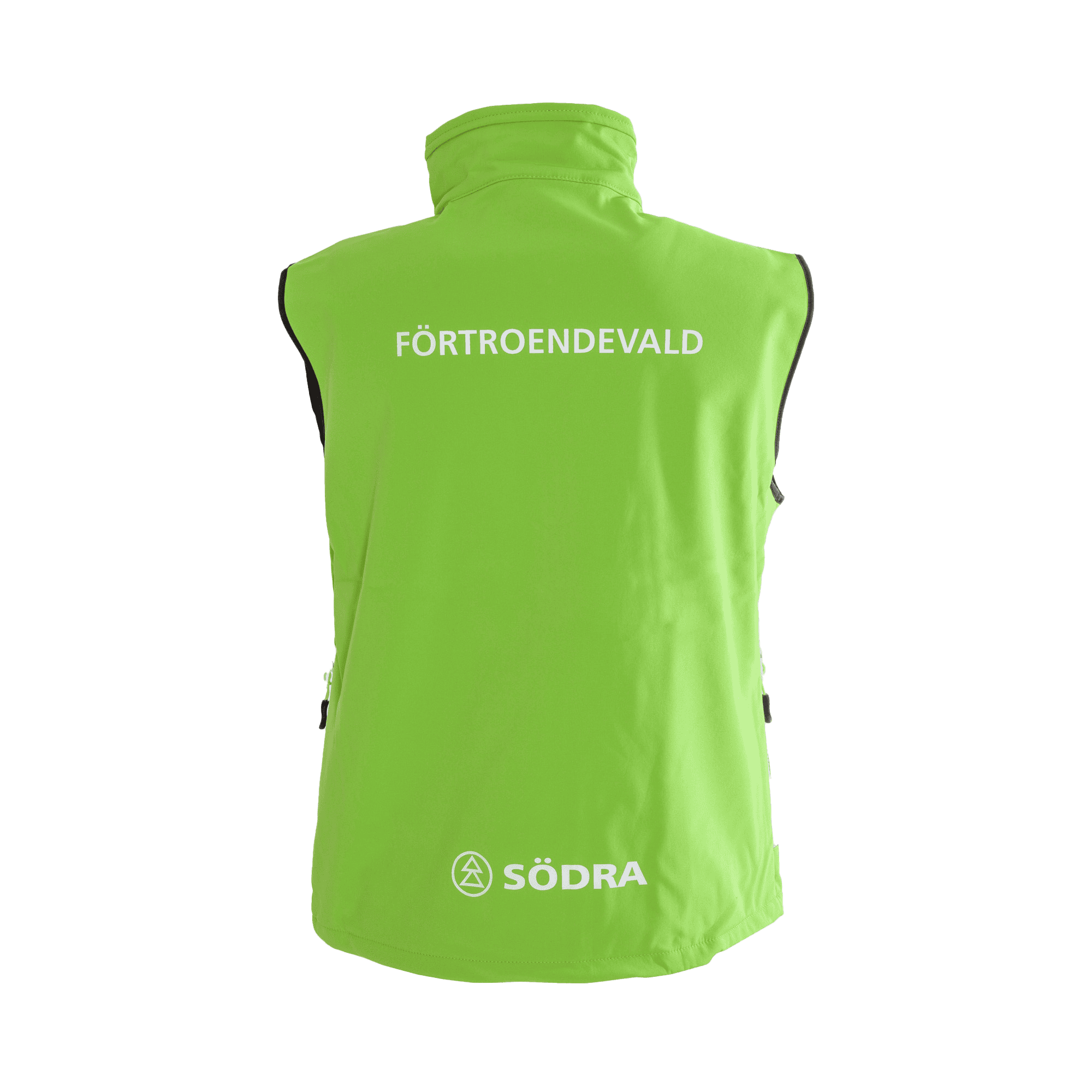 Södra förtroendevald väst med logga på ryggen