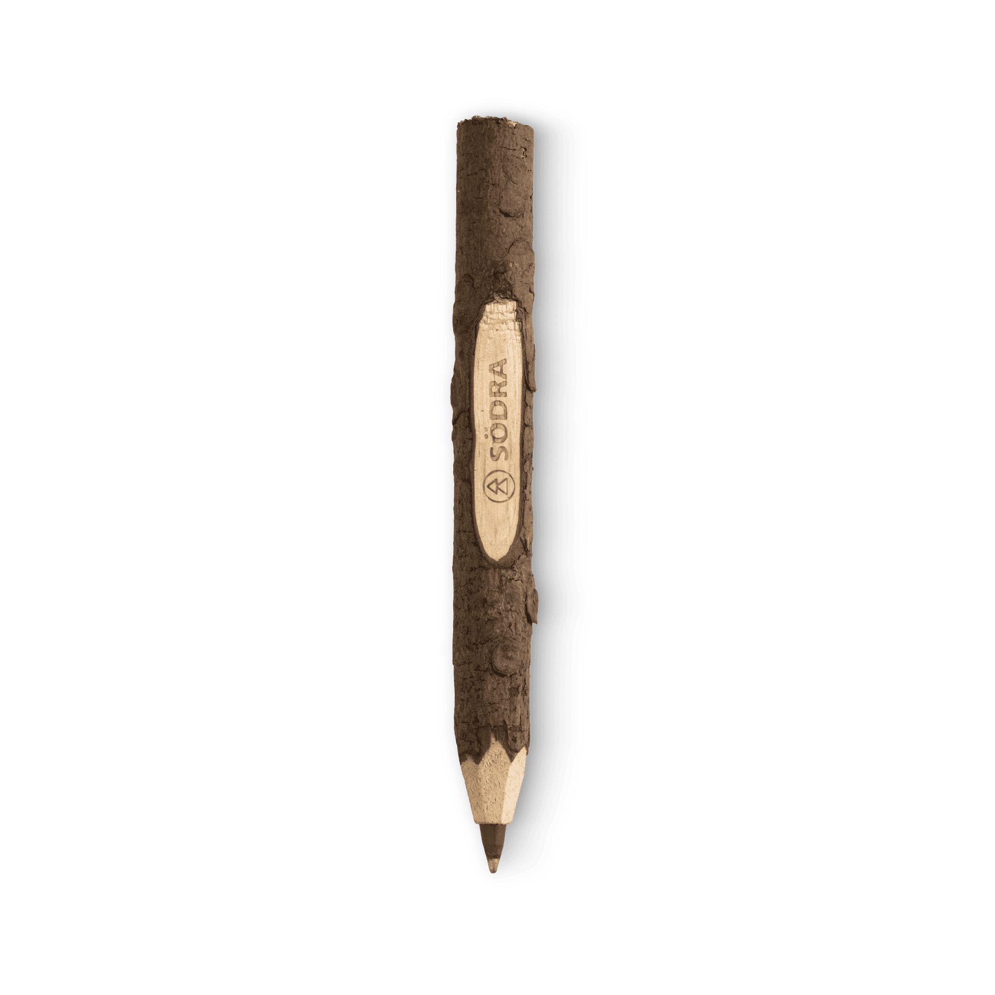 träpenna med södra logga