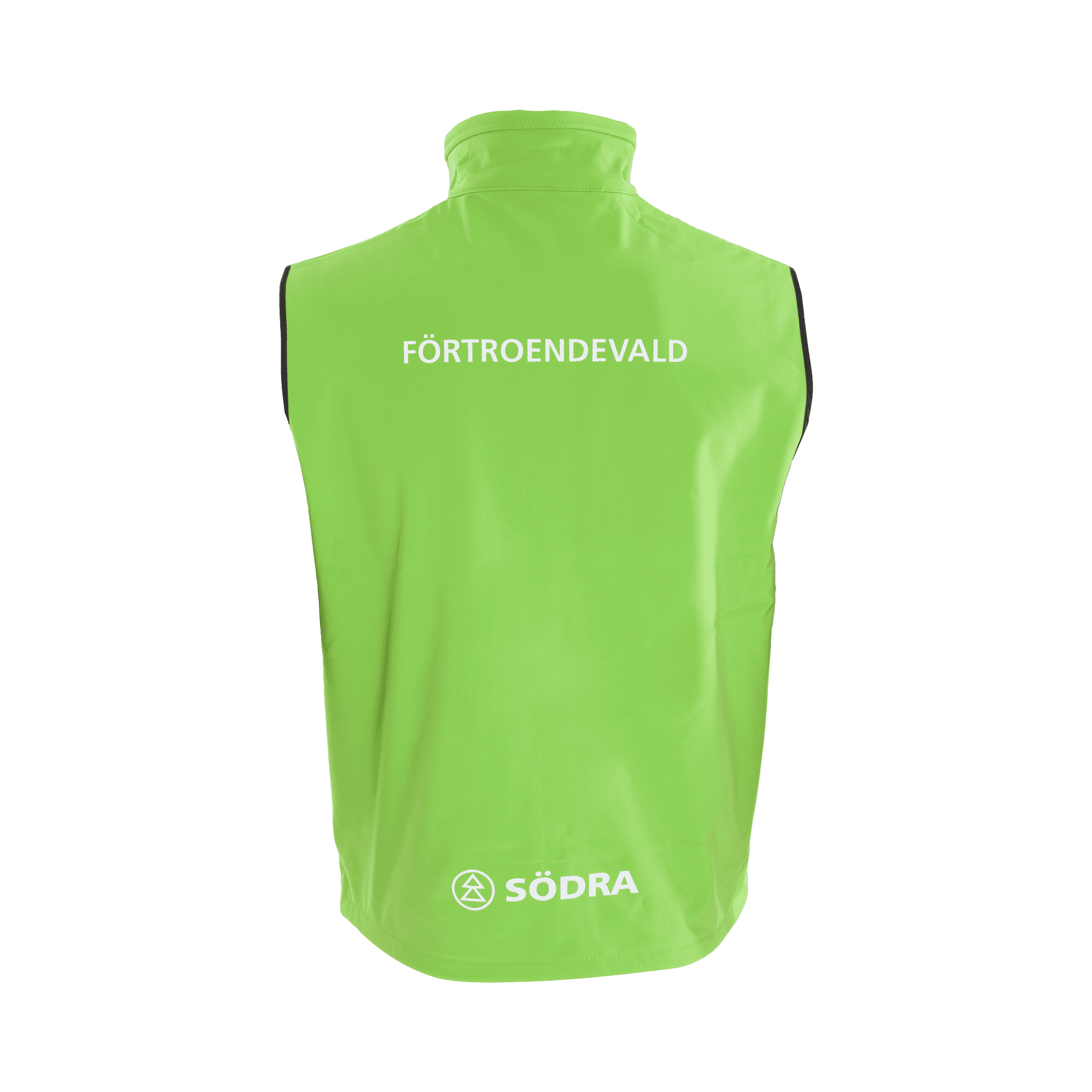 Södra förtroendevald baksida väst med loggor